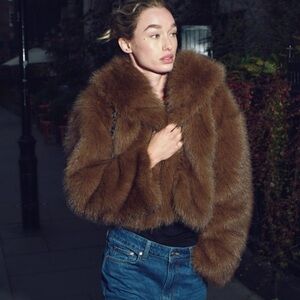 Zara Faux Fur Short Jacket